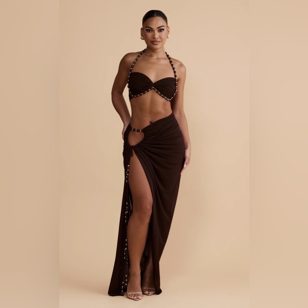 Melani The Label Two-Piece Beaded Set
